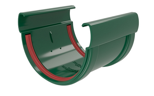 Соединитель желоба ПВХ Grand Line Дизайн 135/90 RAL 6005