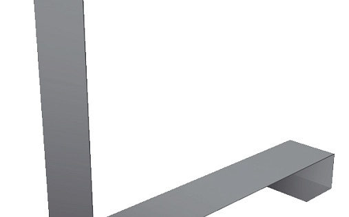 Планка нижнего примыкания к трубе для Кликфальц Pro Grand Line с покрытием Полиэстер 0,7 мм RAL 7024