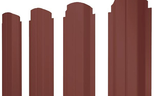 Штакетник фигурный Grand Line П-образный B с покрытием Полиэстер 0,45 мм RAL 3009