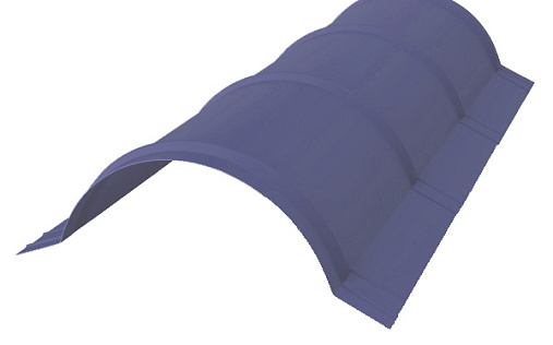 Планка полукруглого конька Grand Line с покрытием Полиэстер 0,45 мм RAL 5002