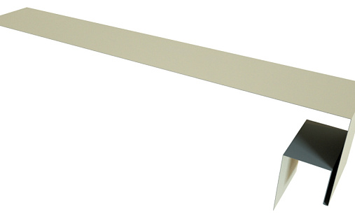 Планка околооконная сложная Блок-Хаус new 250x50x27 Grand Line с покрытием Satin 0,5 мм RAL 1015