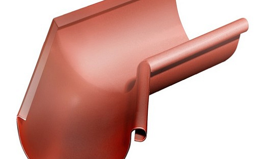 Угол желоба внутренний Grand Line 135° 125 мм RAL 8004