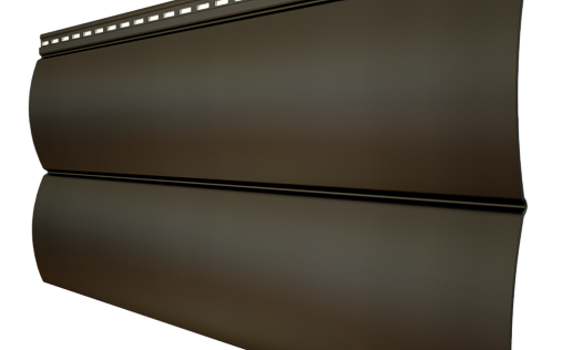 Металлический сайдинг Grand Line БлокХаус New RAL 7024 с покрытием Satin 0.5 мм