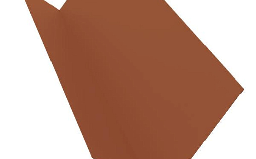 Планка примыкания 150x250 Grand Line с покрытием Полиэстер 0,45 мм RAL 8004