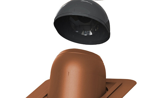 Проходной элемент Vilpe Piippu No.1 круглый Кирпичный