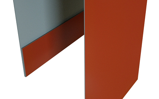 Планка П-образная Блок-Хаус new Grand Line с покрытием Satin Matt 0,5 мм RAL 8004