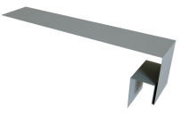 Планка околооконная сложная (Блок-хаус, Экобрус) 200x50x25 Grand Line с покрытием Satin 0,5 мм RAL 7004