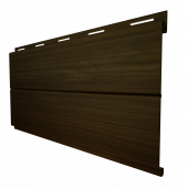 Металлический сайдинг с плёнкой Grand Line Вертикаль Line Coffee Wood с покрытием Colority Print 0.45 мм